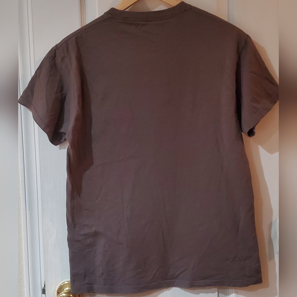 Batman Vintage Light Charcoal Grey & Neon Green Tshirt Sz M - Picture 3 of 9